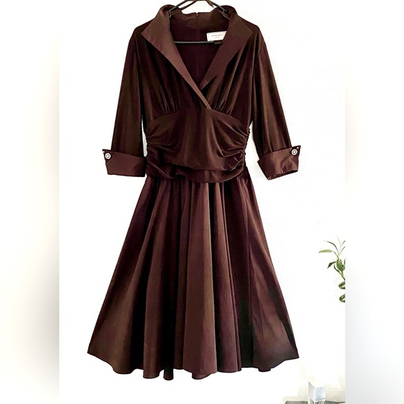 Portrait Collar A-Line Dress - Picture 1 of 14